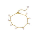 Elegant Astrid Gold Anklet - Adjustable, Dainty Design