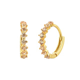 Elegant Gold Rose Quartz Earrings | Chic & Timeless Design