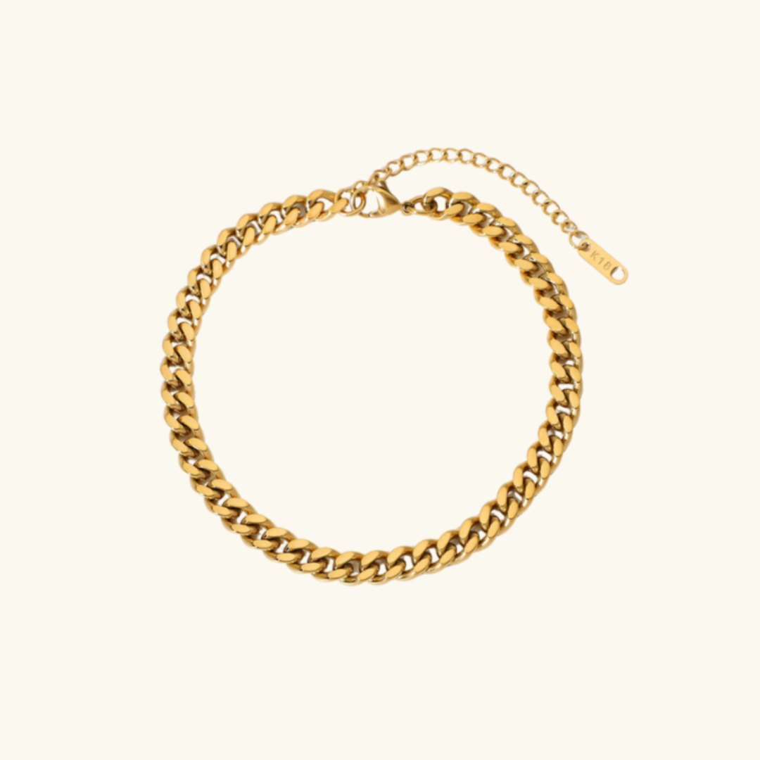 Elegant Helen Gold Anklet - Dazzling Design for Every Occasion