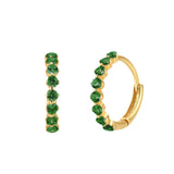 Elegant Gold Emerald Earrings | Chic Design for Every Occasion