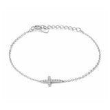 Elegant Silver X Bracelet | Stylish & Durable Fashion Accessory