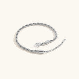 Leila Rope Chain Anklet - Elegant Gold-Plated Accessory