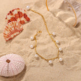 Elegant Astrid Gold Anklet - Adjustable, Dainty Design