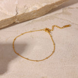 Elegant Wren Gold Anklet - Adjustable, Dainty & Stylish