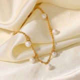 Elegant Astrid Gold Anklet - Adjustable, Dainty Design