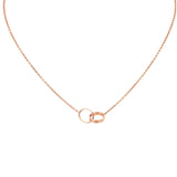 Rose Gold Eternity Ring Necklace - Timeless Elegance & Style